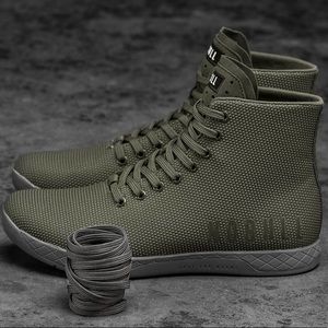 NoBull Army Grey High Top Trainer